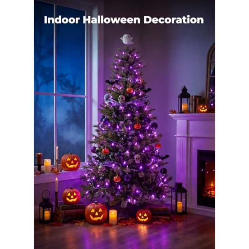 Guirlande d'Halloween guirlande lumineuse 100 lumières 20 pi incandescentes pour Noël