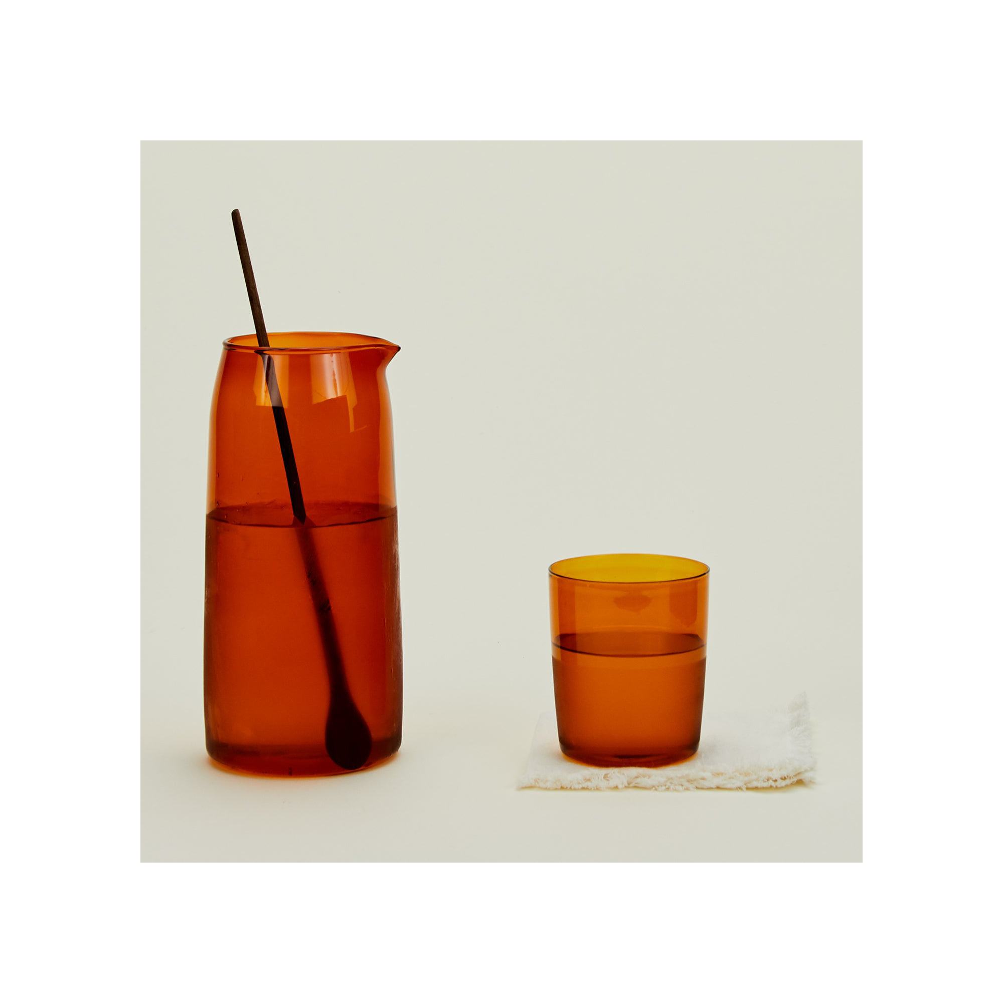 52oz. Glass Pitcher, Terracotta