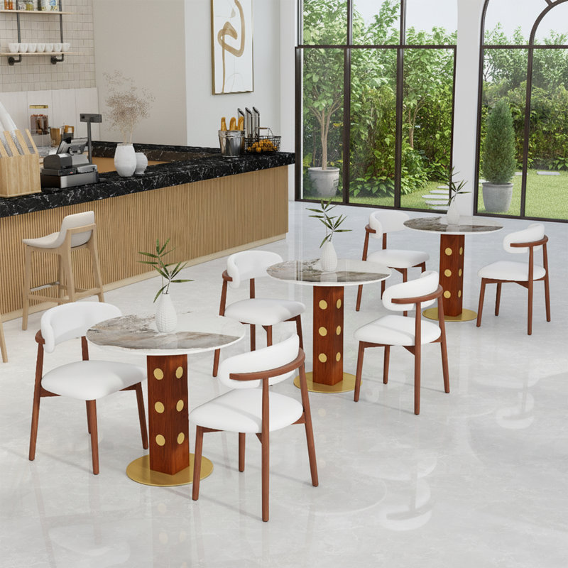Table de restaurant 33,46 po Modern, Beige