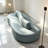 Curved Freeform Settee Sofa