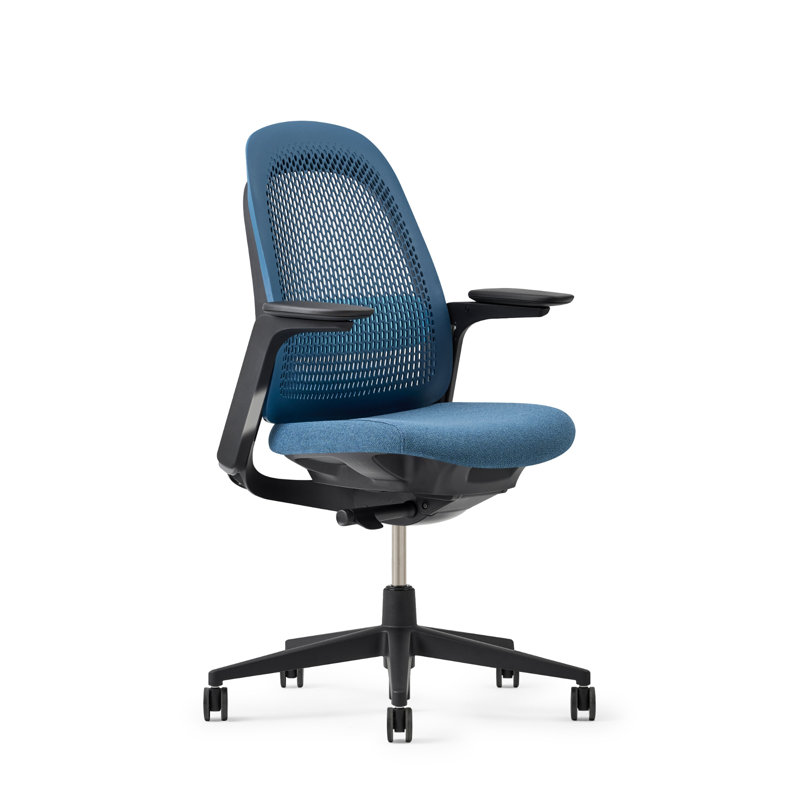 Haworth Breck Office Chair, Lagoon, Black