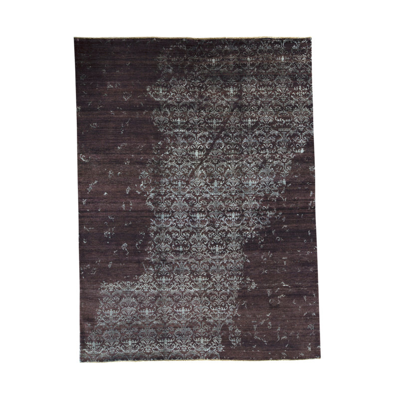Tapis aubergine / gris Neo Villa