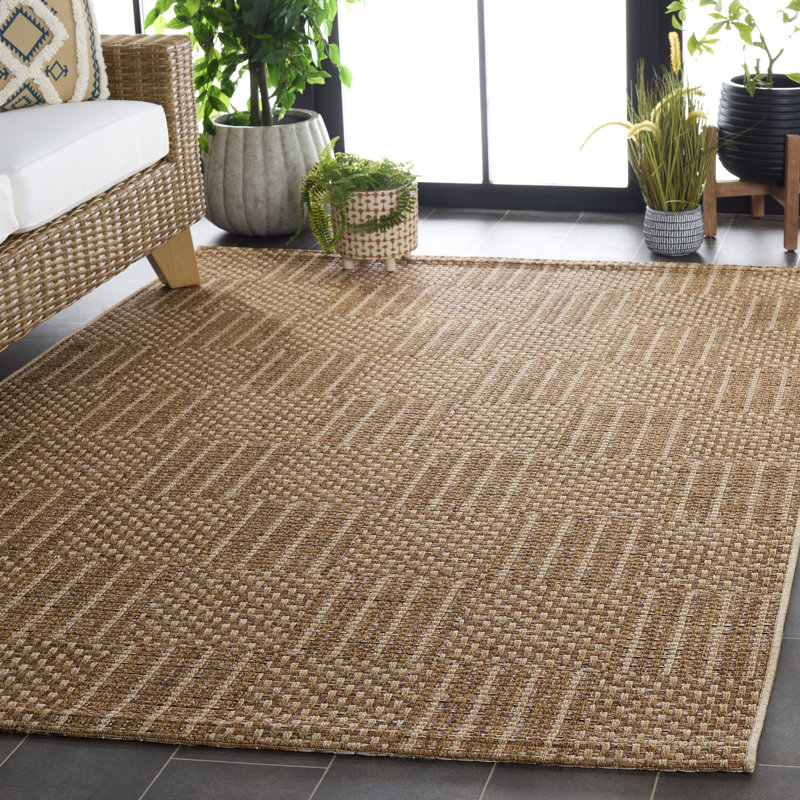Tapis intérieur / extérieur en sisal Jhared, Rectangle 4 pi x 6 pi
