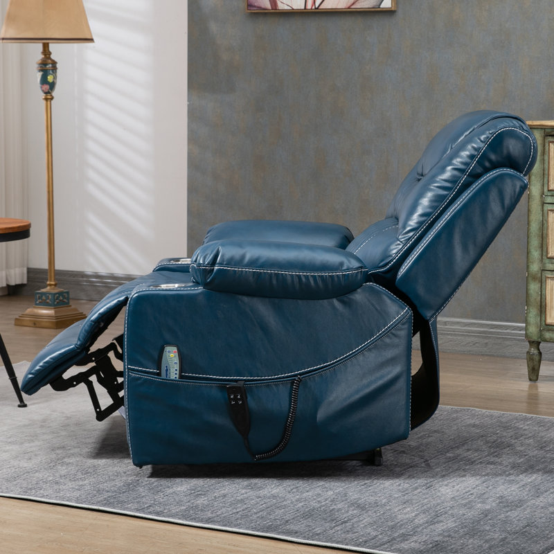 Fauteuil inclinable électrique surdimensionné de 38,2 po de largeur avec système de chauffage et de massage