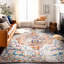 Tapis oriental orange / bleu / crème Beverly-517889052
