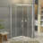 34" - 34" W x 72" H Pivot Semi-Frameless Neo-Angle Reversible Shower Enclosure with Tempered Glass and Fixed Pannel-53511875