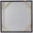 Brown Canvas Radial Starburst Framed Wall Art with Gold Frame