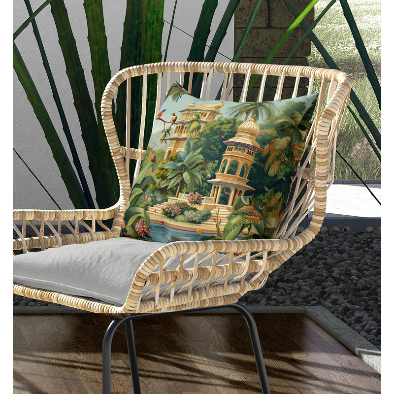 Coussin Sanctuary of the Divine, H 16 po x l 16 po