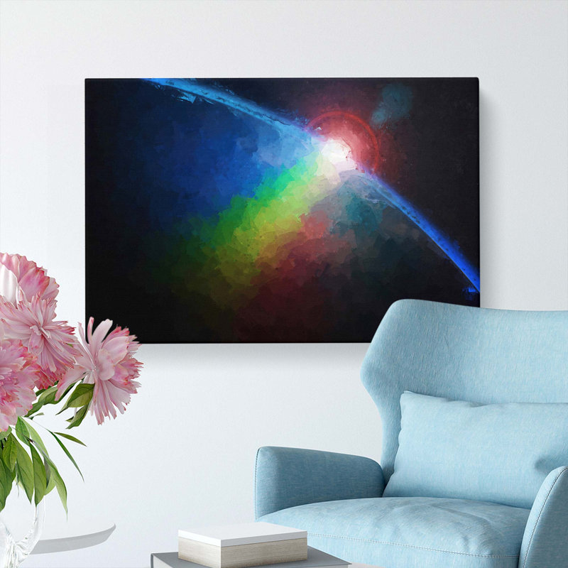 The Earths Atmosphere In Abstract - Wrapped Canvas, 60cm H x 91cm W x 3cm D