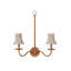 Bell Whitewashed Chandelier Shade-1823978096