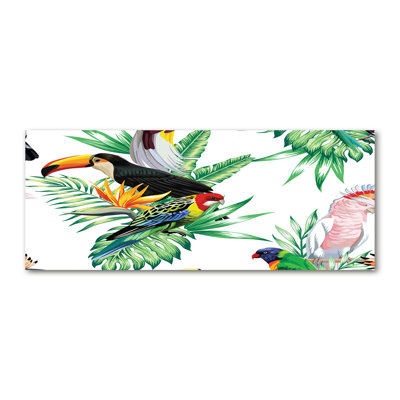 Tropical Birds - Wrapped Canvas Print