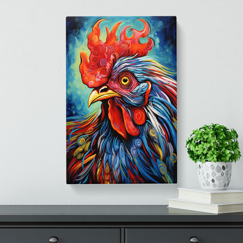Chicken Abstract No.2 - Print, 76cm H x 50cm W x 3cm D