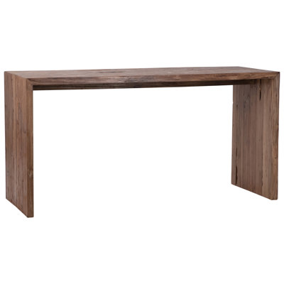 Chilton 60-Inch Rectangular Reclaimed Teak Waterfall Writing Desk