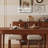 The Ancient Dining Table And Chairs 6 - Person Solid Wood Solid Wood Top Four Leg Dining Set-100914054