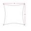 Voile d’ombrage carré 11 pi 10-101344633-20389242