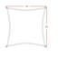 Voile d’ombrage carré 11 pi 10-20389244-101344634