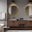 Miroir mural rond en aluminium Bhage-747923985-747923984