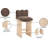 Shaw Cassady Chenille Fabric Upholstered Counter Stool-1627265045-1627265040