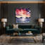 «Hawaiian Island Silhouettes», art mural sur toile rose-589375110