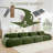 4-seat sofa soft corduroy fabric 32D high-resilience sponge pet-friendly ergonomic design full compression vacuum packaging free combination no assembly for bedrooms studies-118321425