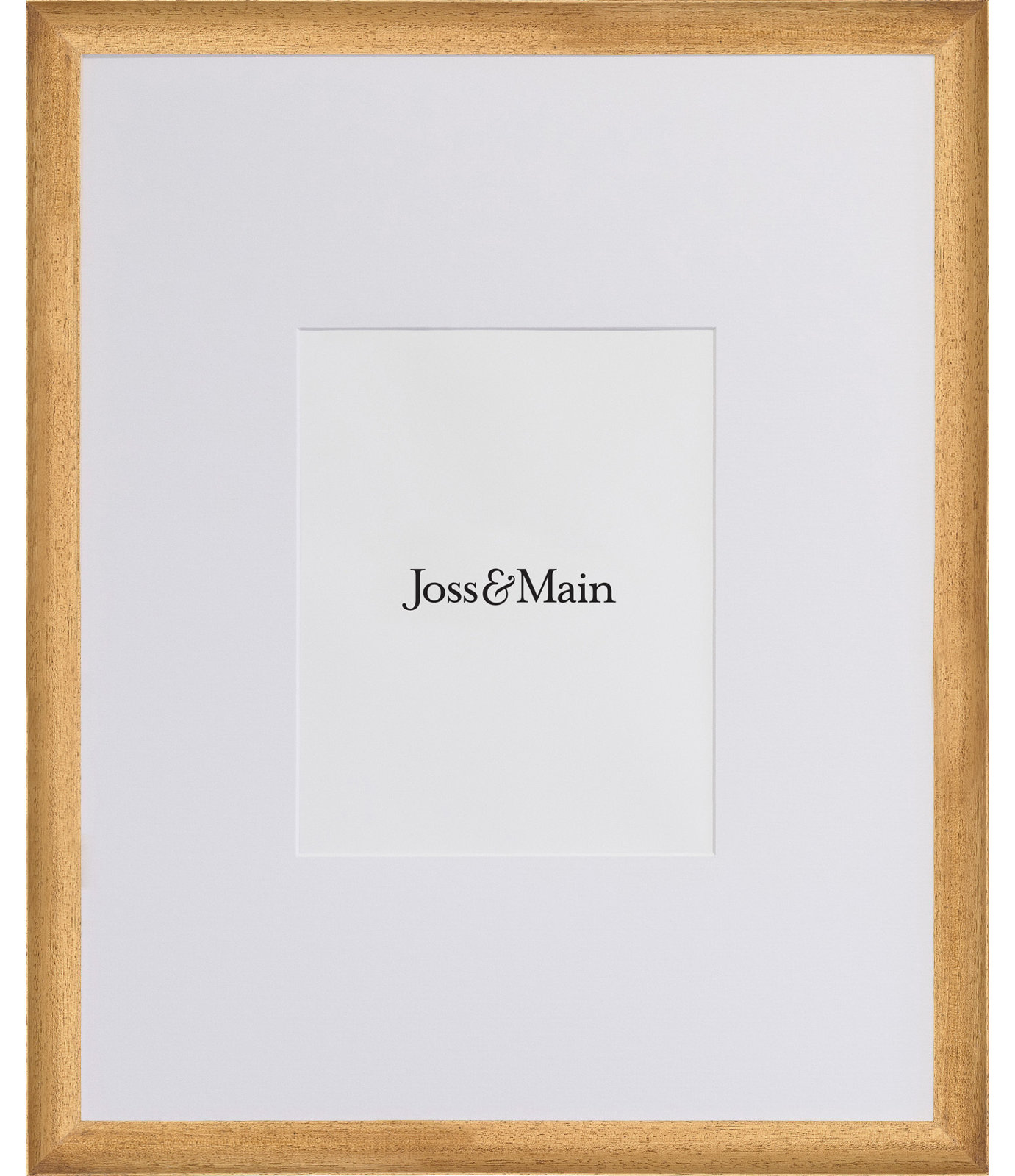 Kesia Wood Picture Frame with Mat, Brown, 20" x 30"