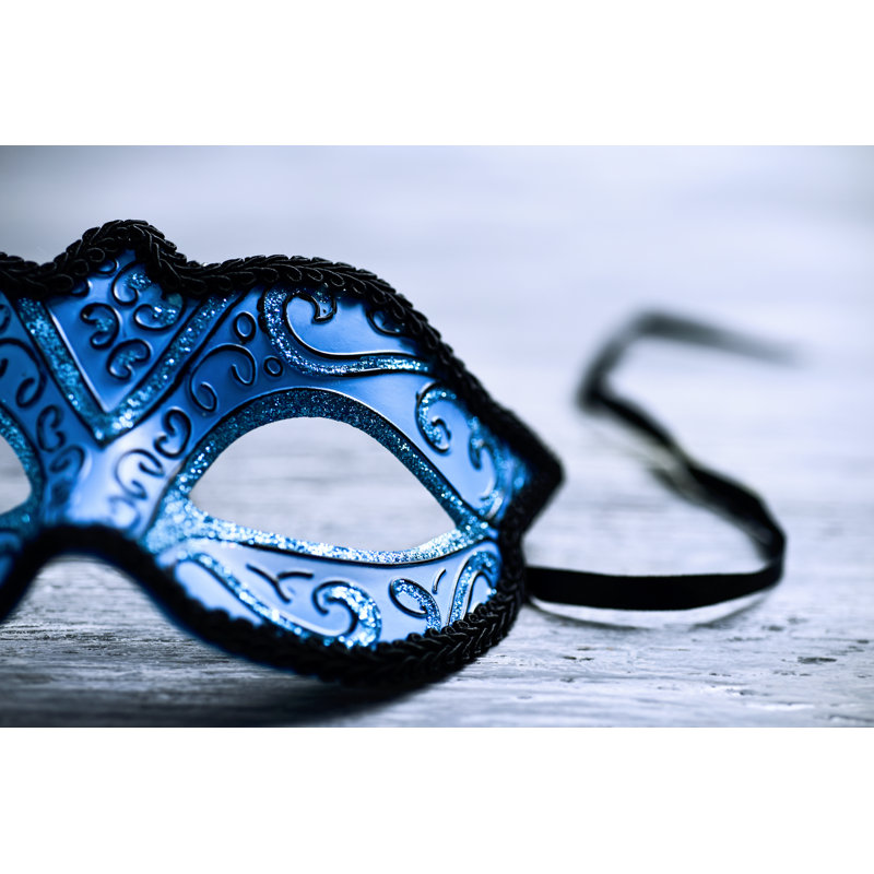 Carnival Mask - Wrapped Canvas Print, 30cm H x 46cm W x 3.8cm D