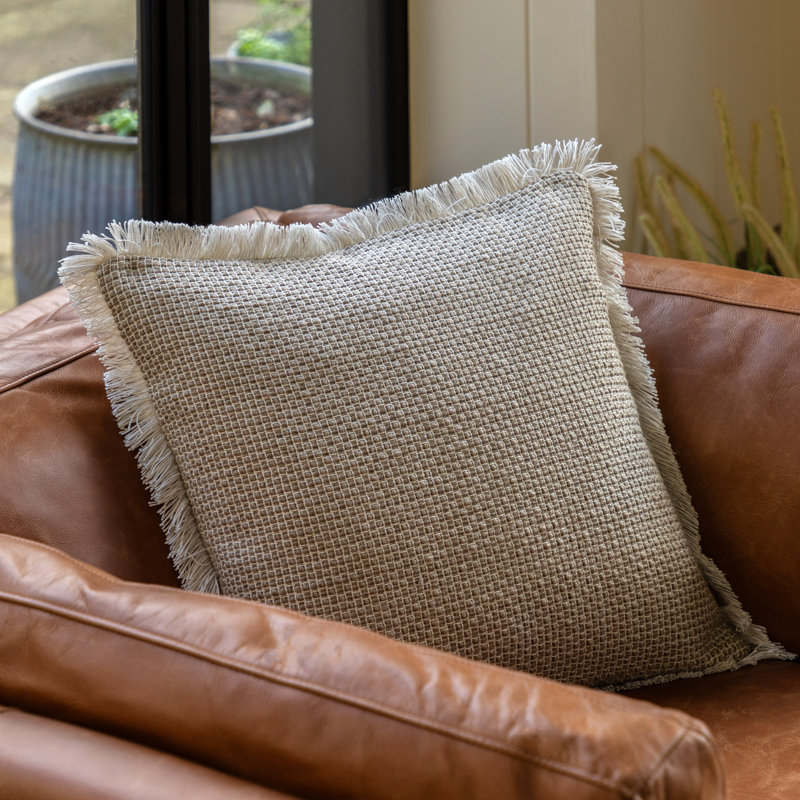 Taupe Square Cushion