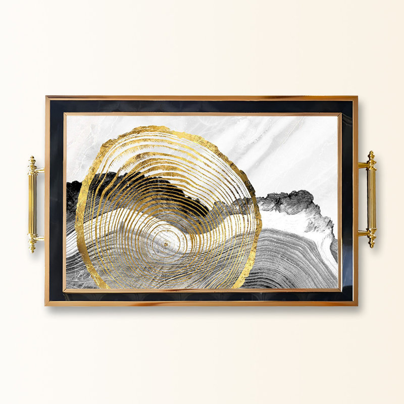 Élégant plateau en verre de 19,7 po x 11,4 po x 1,4 po | Fabrication 100% verre durable | Facile à nettoyer avec un chiffon humide | Idéal pour le service, la présentation décorative et l'organisation | Ajout élégant à la décoration intérieure