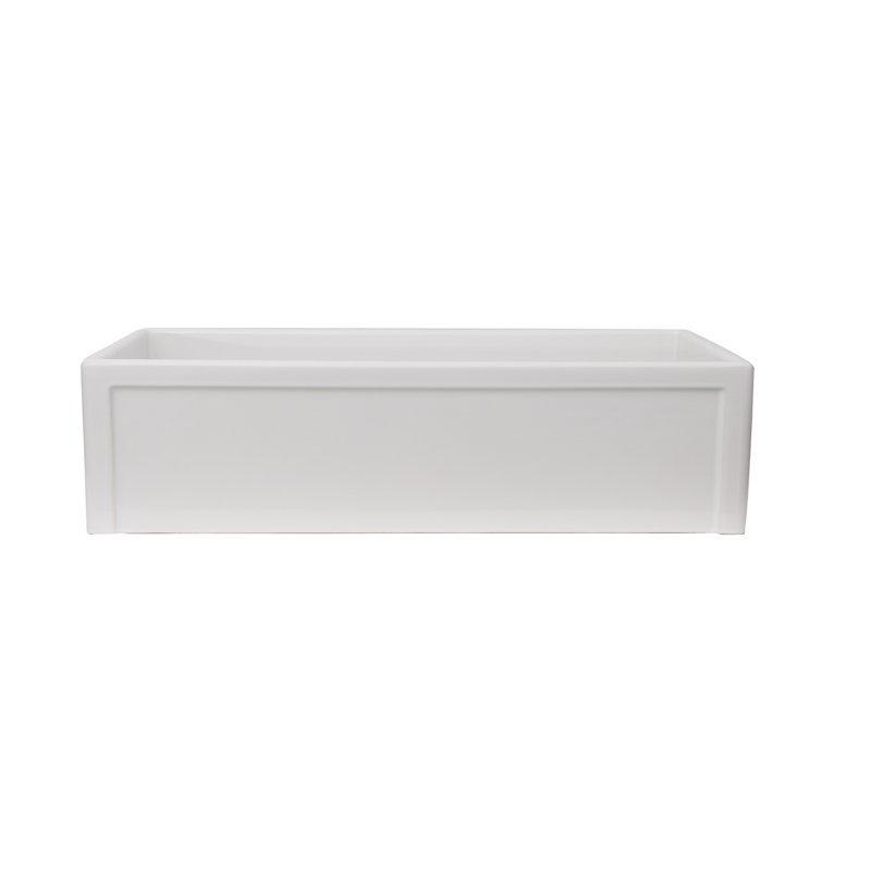 35.75'' L Single Bowl Fireclay Kitchen Sink
