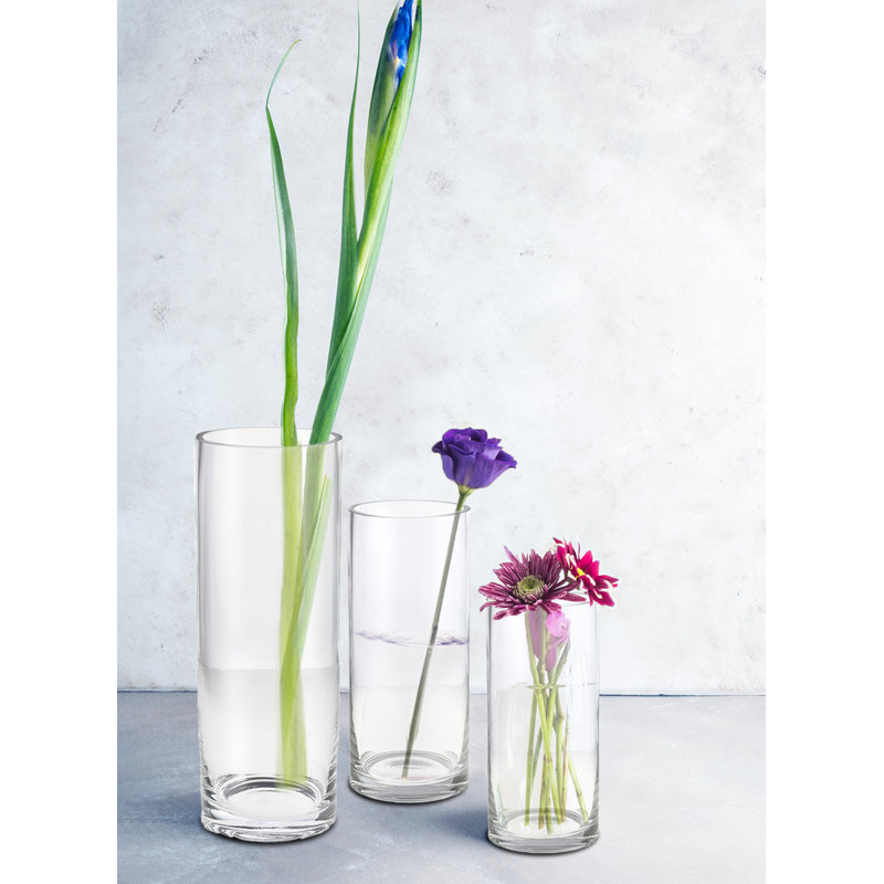 Aiyub Glass Table Vase, 6" H x 4" W x 4" D