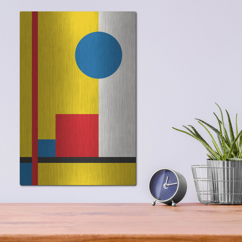 Ivy Bronx «Bauhaus» par Gary Williams, art mural en métal, H 16 po x l 12 po