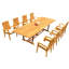 Werner Outdoor 7 - Piece Teak Dining Set-1304214031-1304214029