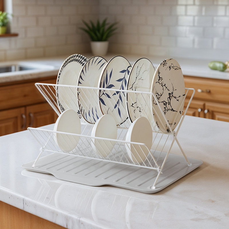 Dish Rack, White