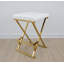 Tory Upholstered Stool with Metal Frame