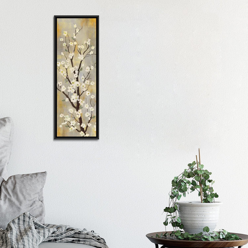 « balance ii » par asia jensen, impression sur toile tendue, H 36 po x l 12 po x P 1,5 po, Toile avec cadre noir