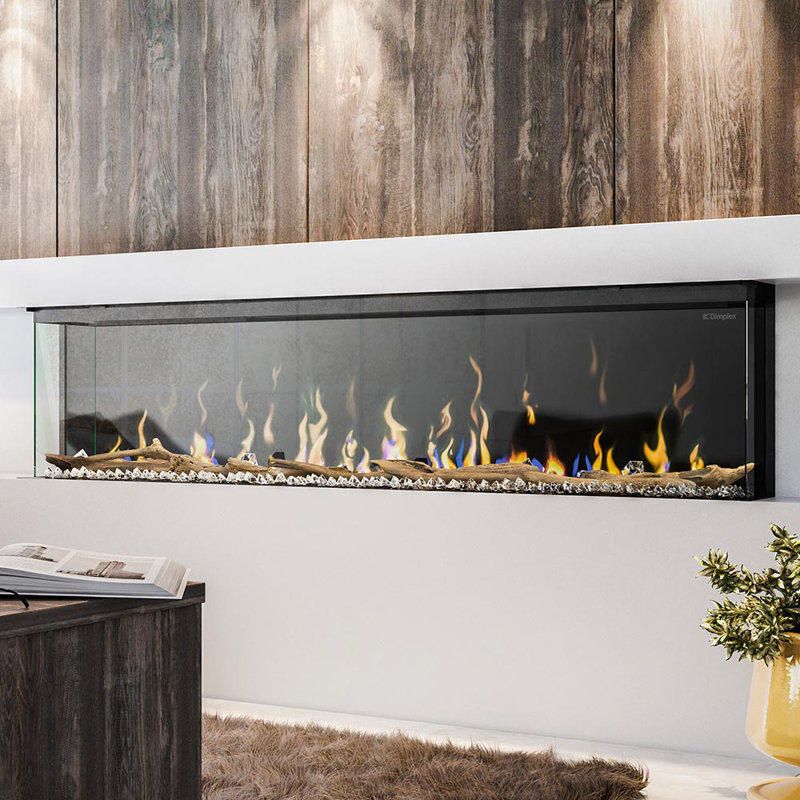 Dimplex Ignite XL Bold Linear 3-Sided Electric Fireplace, 23.9" H x 75.67" W x 12.1" D