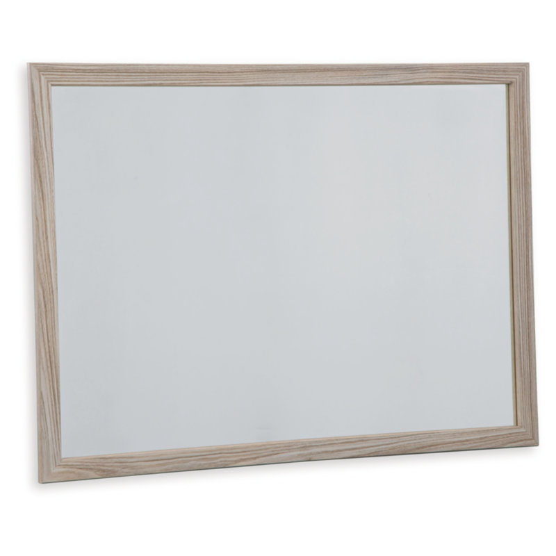 Varnes Engineered Wood Rectangle Wall Mirror