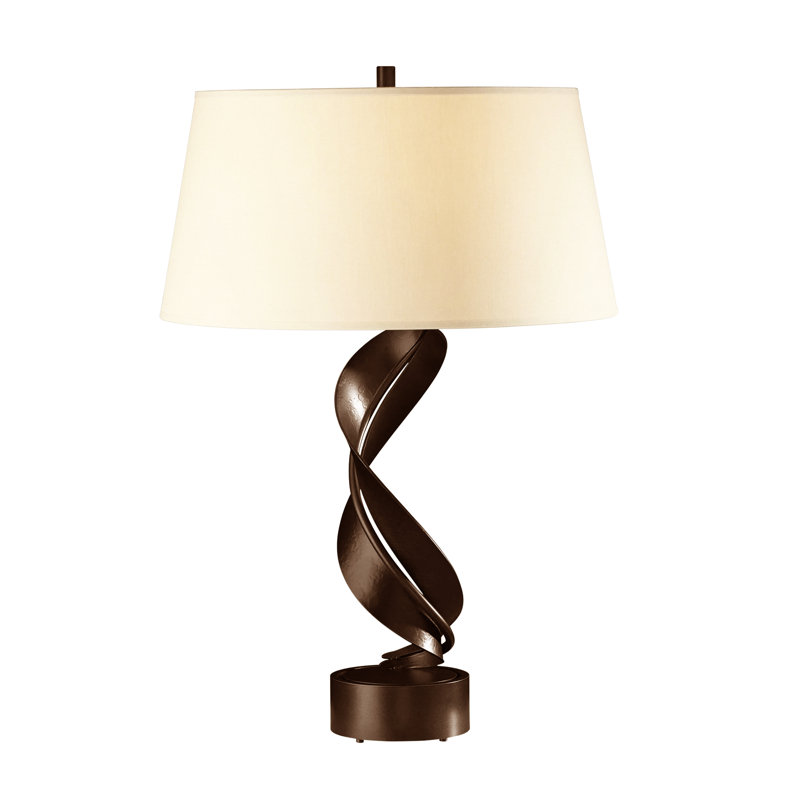 Lampe de table 25,1 po Folio, Lin, Bronze