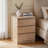 Wooden Nightstand with 3 Drawers-2128318310-2128318306