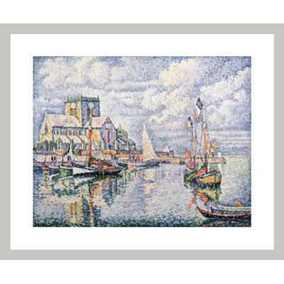 Le Port de Barfleur by Paul Signac - Framed Giclee Print