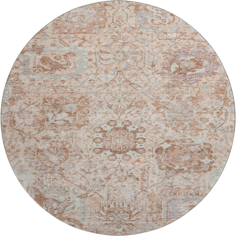 Premium Machine Washable Wayne AMF1102 Damask Rug