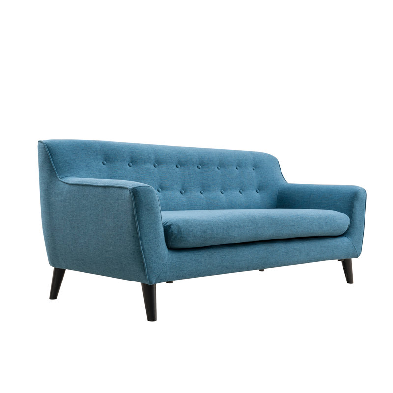 Canapé à accoudoirs carrés 74,8 po, Bleu
