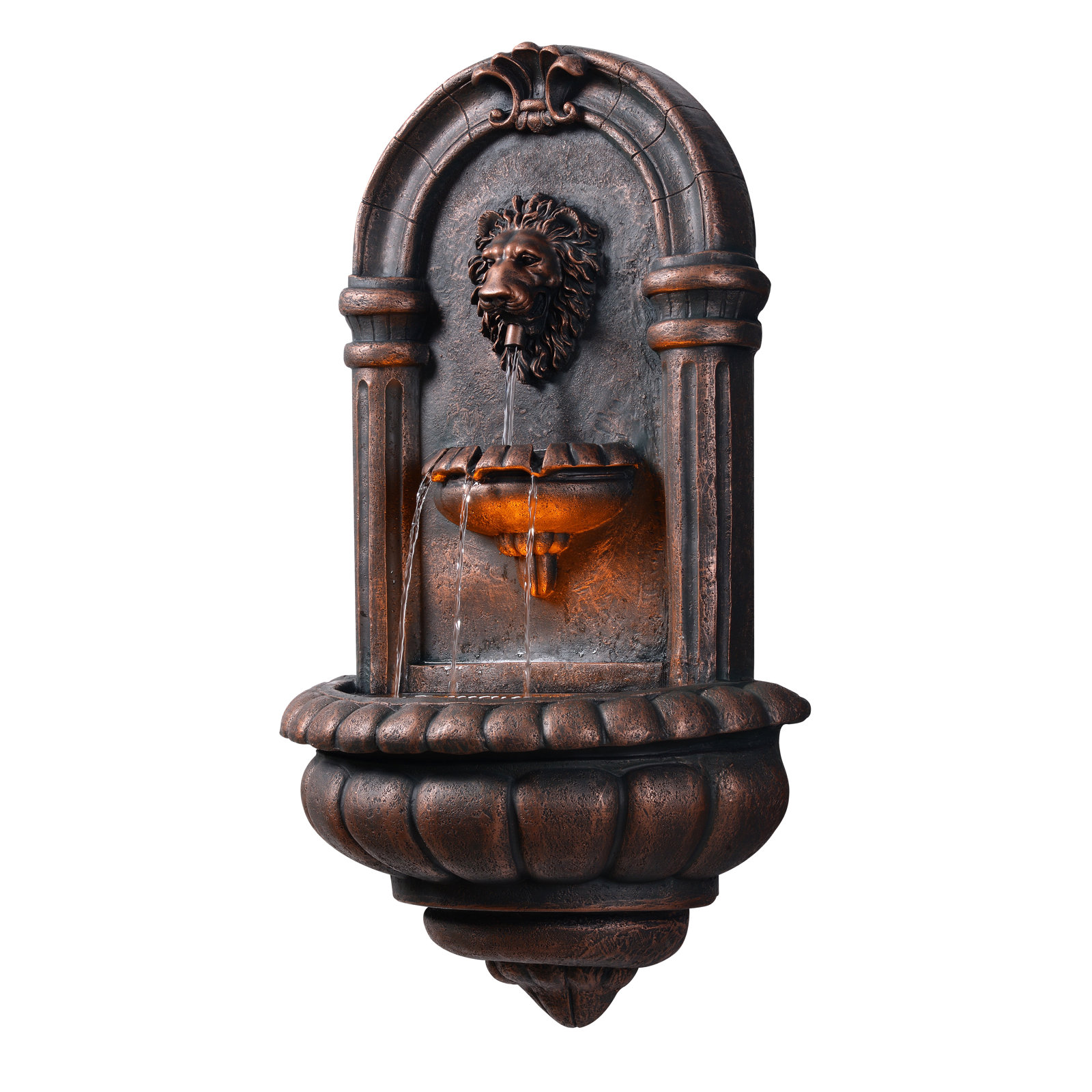 Jowett Tiered Fountain with Pump, Antique Bronze