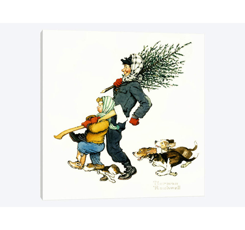 Norman Rockwell - Wrapped Canvas Print, 66.04 cm H x 66.04 cm W x 3.175 cm D