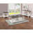 Wooden Coffee Table, Rectangular Table With Casters