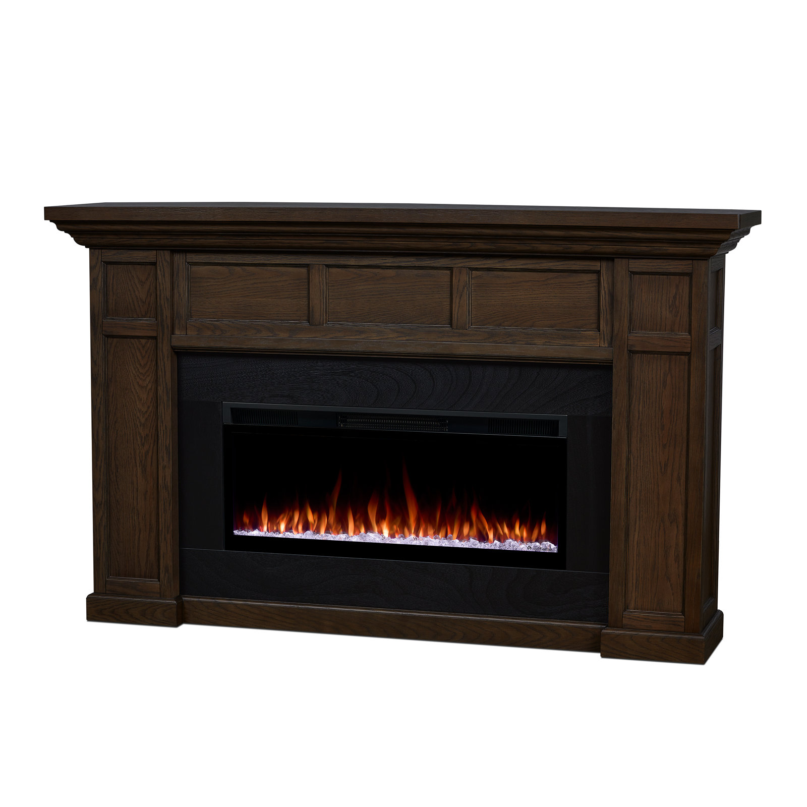 Real Flame® Alcott Electric Fireplace, Aged Barrel, Smart