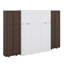 Grand lit escamotable mural avec portes de compartiment de rangement-1144816539