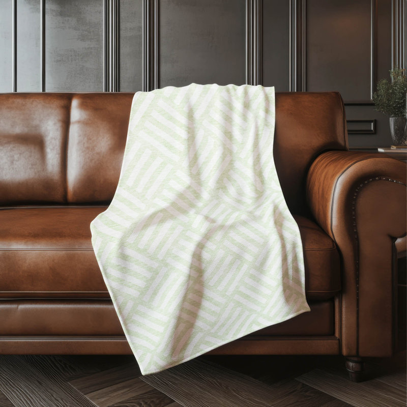 Jeté carré Addison Sherpa ASB620, Menthe