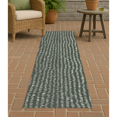 Crop Row Non-Slip Outdoor Rug