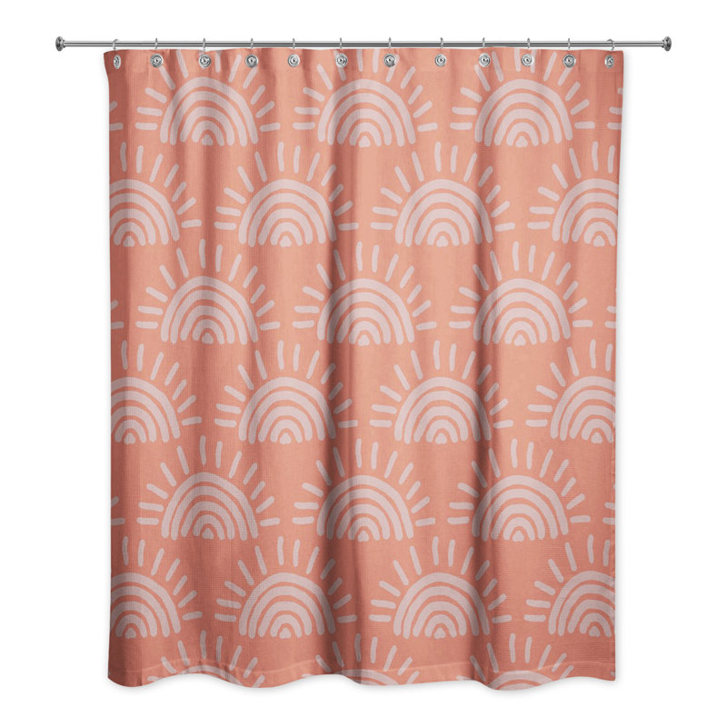Rideau de douche simple Toile, Rose